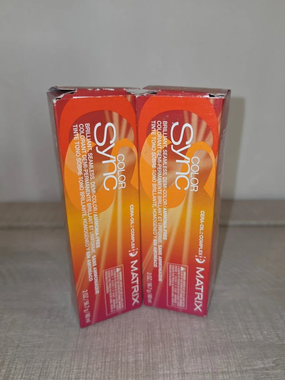 New! 2 Matrix Color Sync 8Rc Demi-Permanent Hair Color Size 2 fl oz each